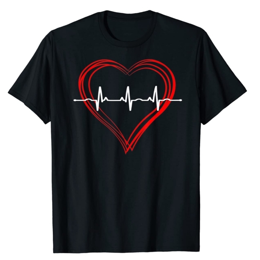 EKG Heartbeat T-shirt (size M)